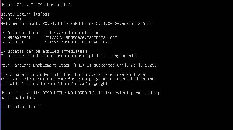 tty-in-ubuntu
